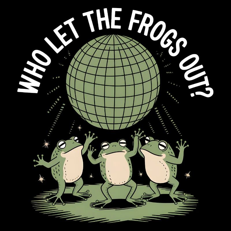Wer hat die Frösche rausgelassen? - Niedlicher Frosch Aufkleber