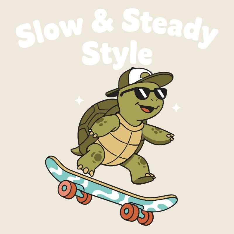 Langsam Skate Schildkröte