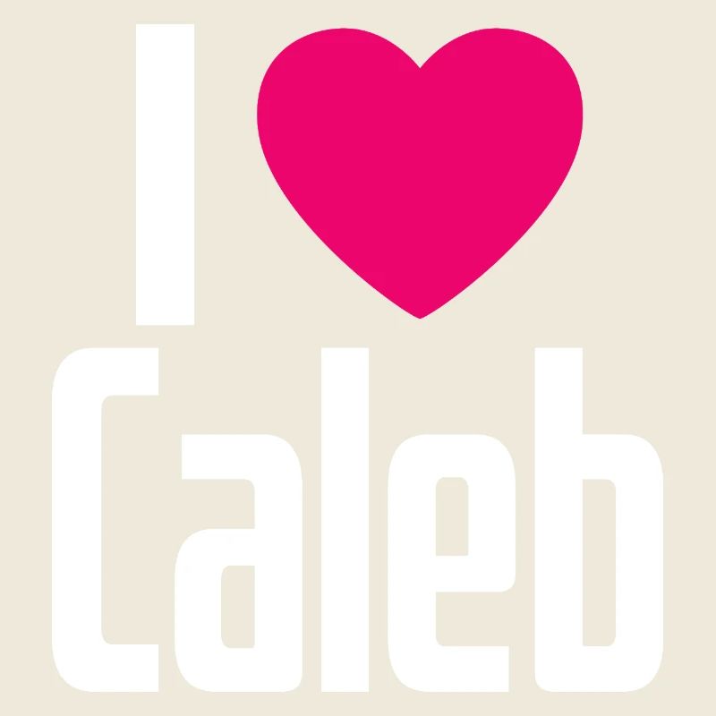 I Love Caleb Pinkes Herz Ich liebe Caleb