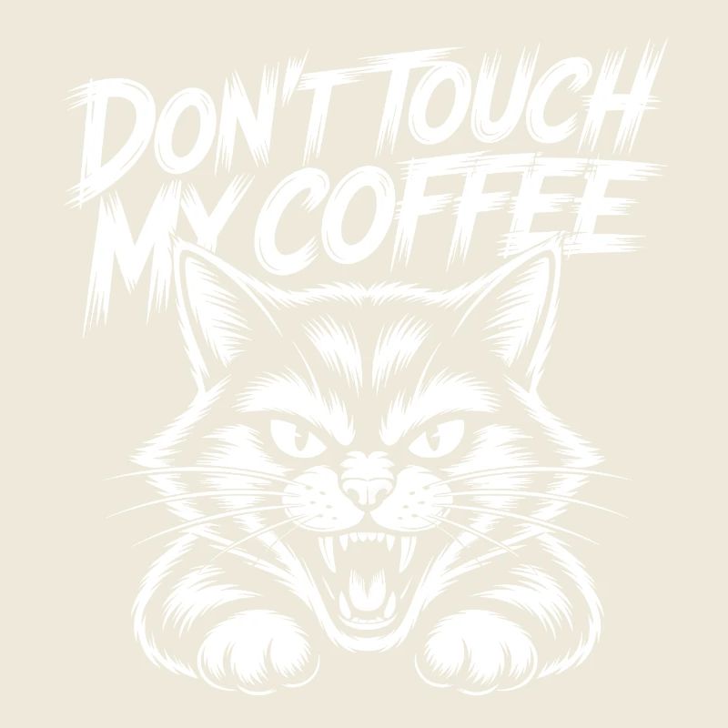 Ne touche pas à mon café – Chat qui siffle