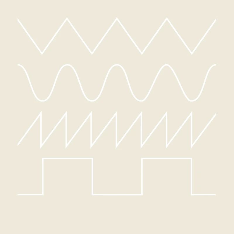 Synthesizer Waveforms (white font) #1