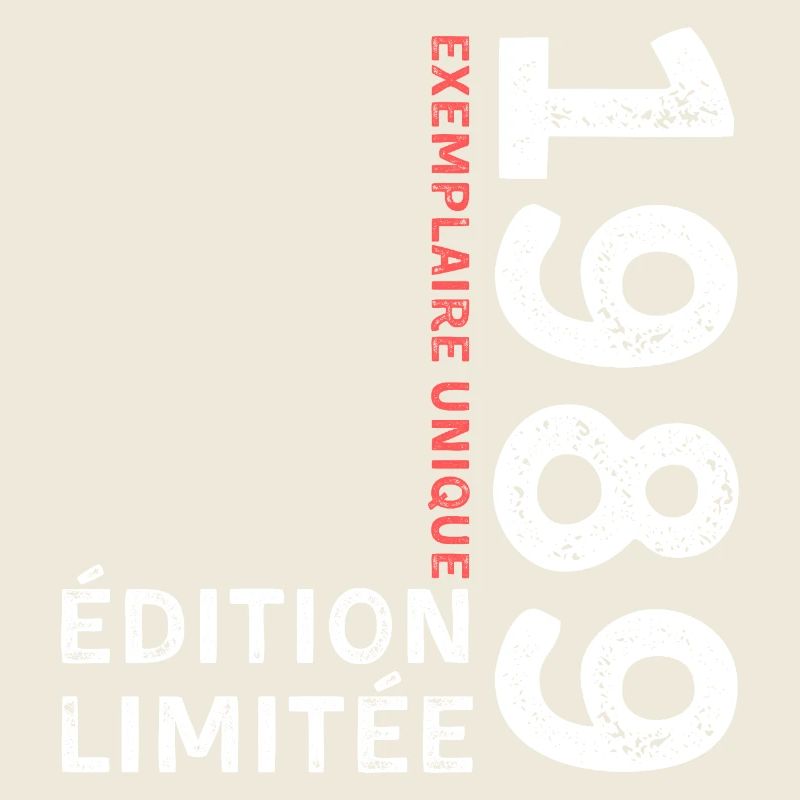 1989 Vintage typografischer Stil