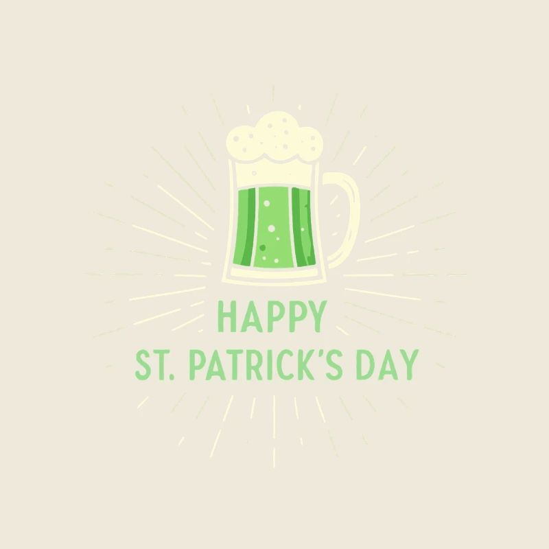 StPatrick Green Glass