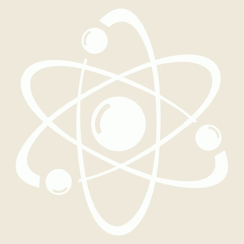 Atomic Model Line Art