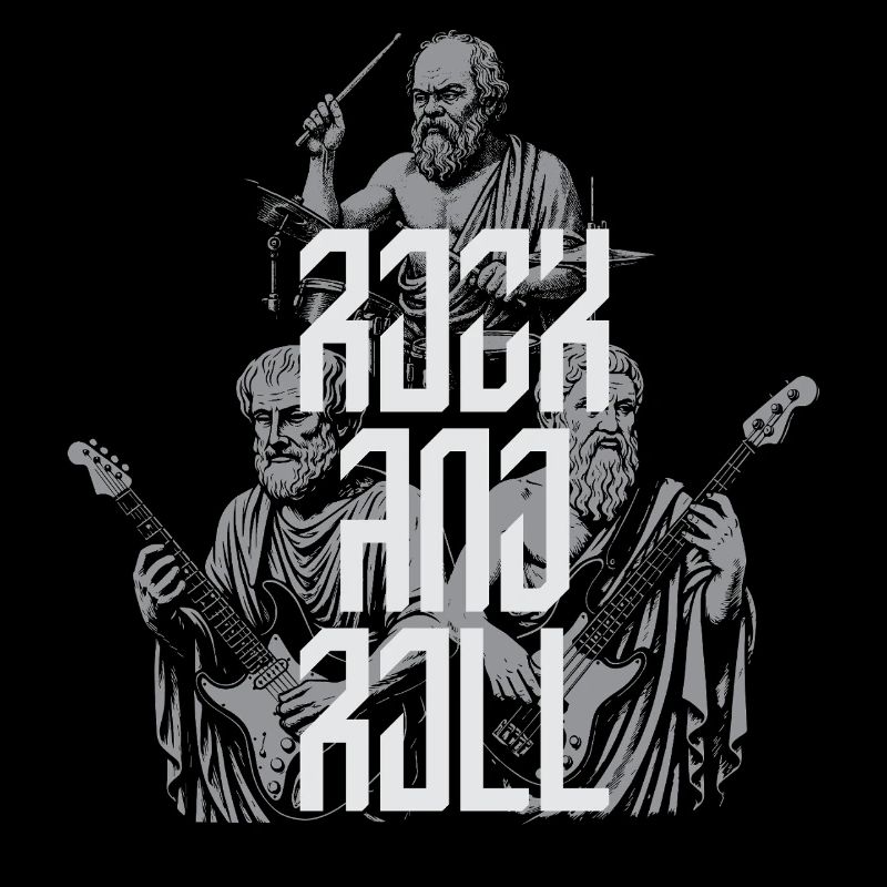 Classic Rock and Roll Ancient Philosopher Band T-S