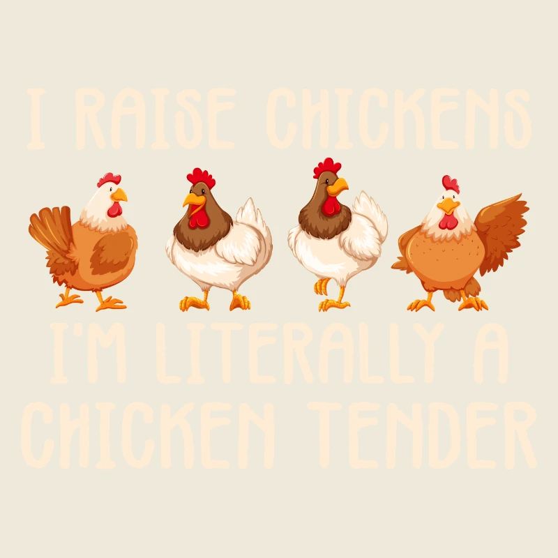 I raise chickens i'm literally a chicken tender