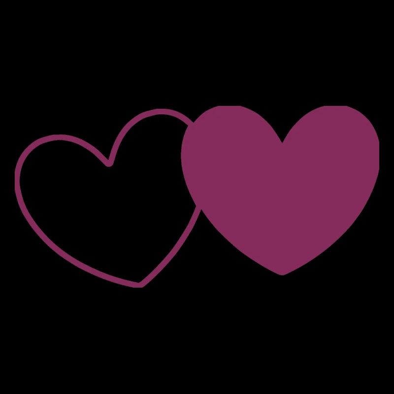 Saint Valentin Coeur Violet