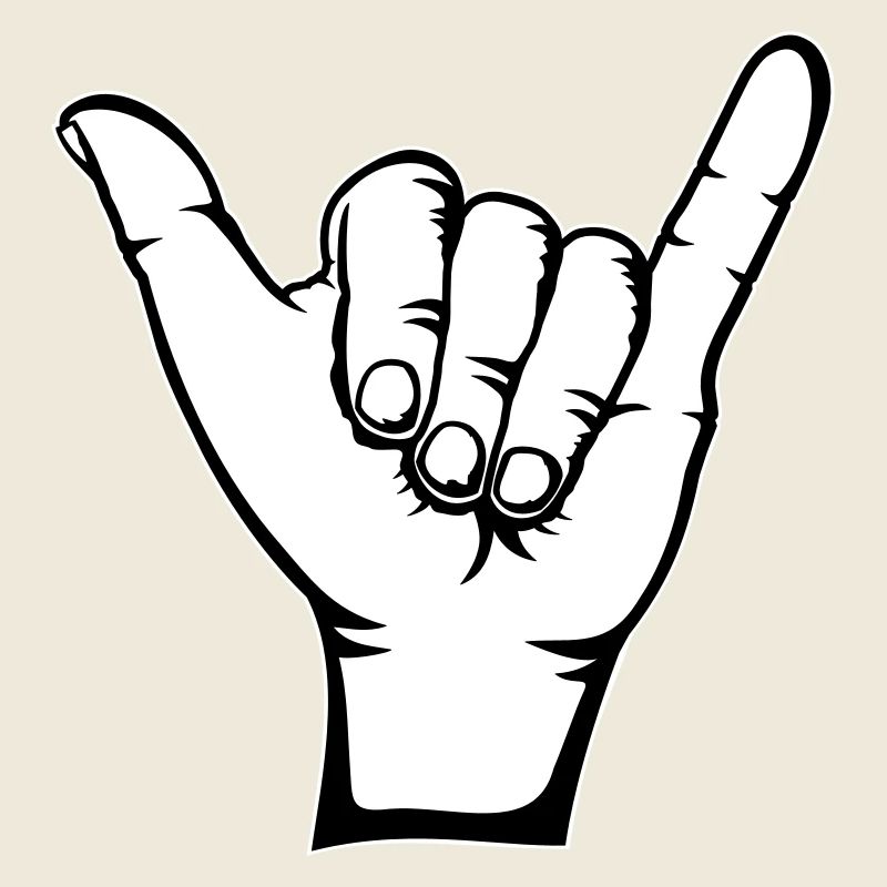 Surfing Icon Hand