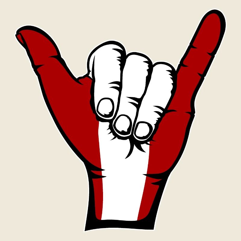 Drapeau du Pérou Symbole de surf