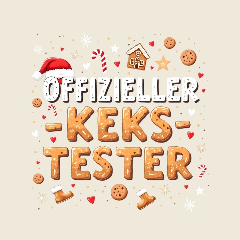 Offizieller Kekstester Weihnachten Lustig Winter
