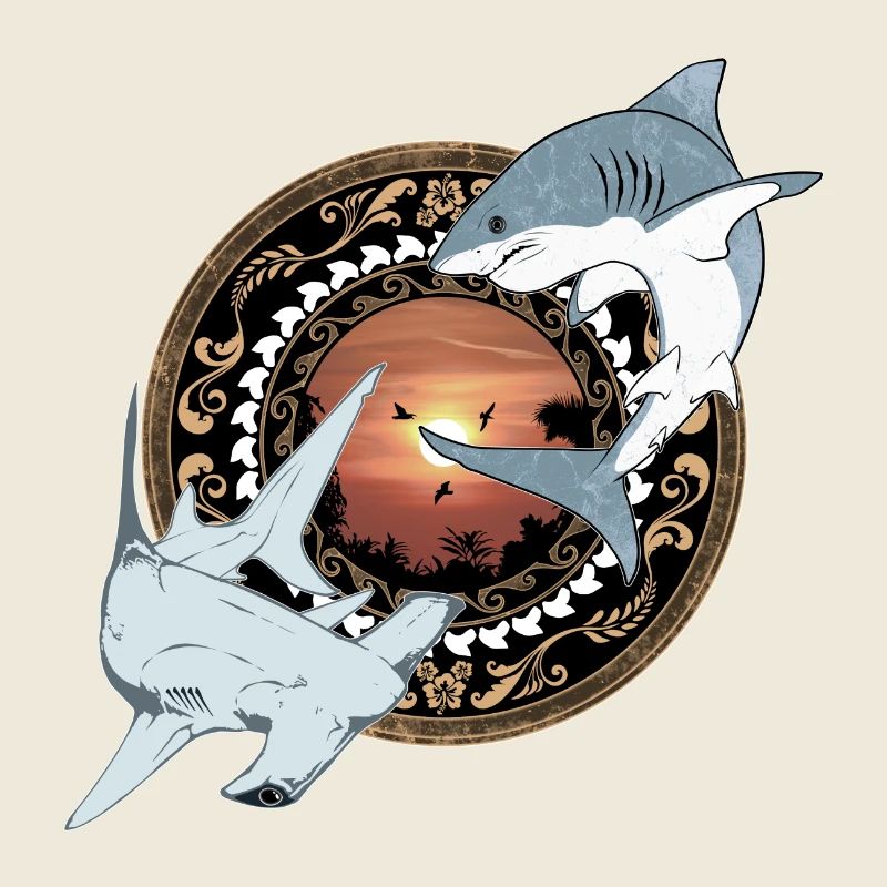 Hammerhead Great White Shark Hawaiian