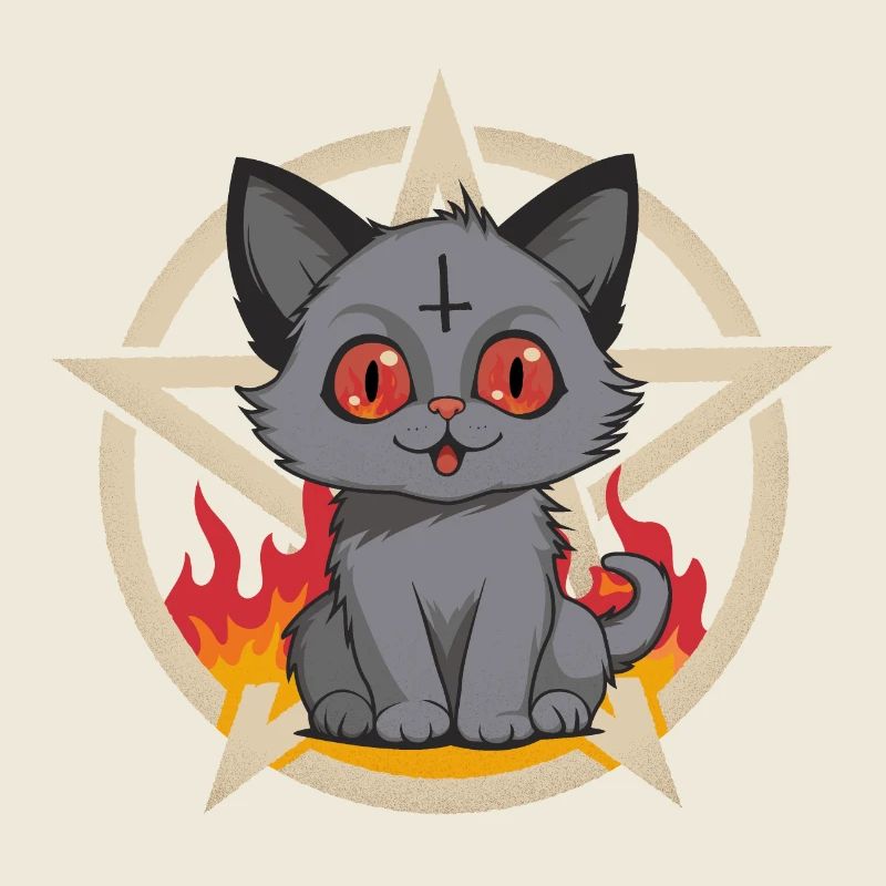 Satans Little Hell Purr Cat