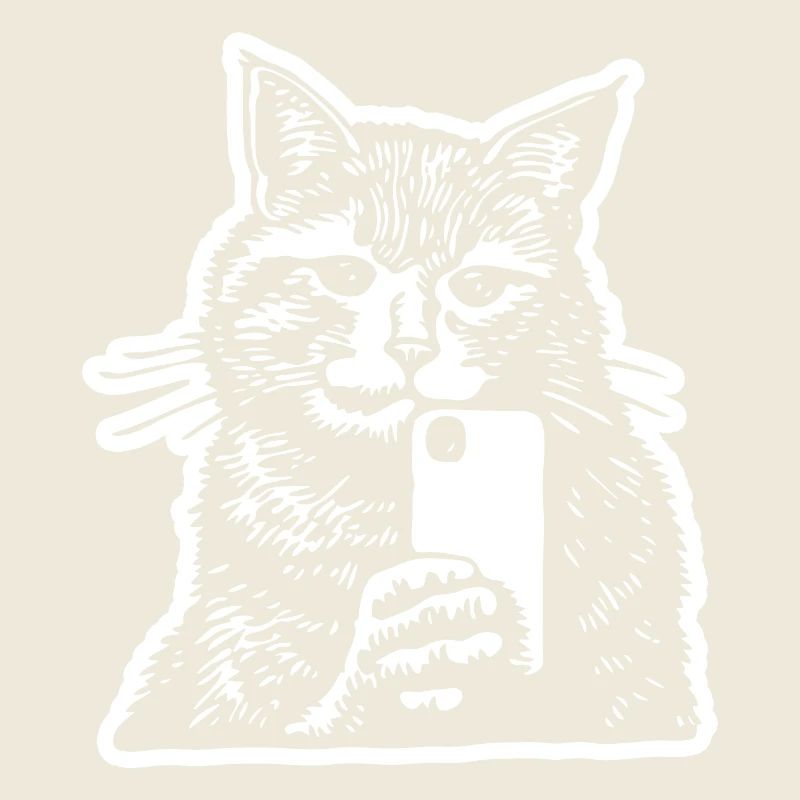 Cat Cat Face Selfie Smartphone