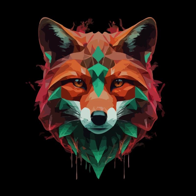 Fox Cool Cartoon Colorful