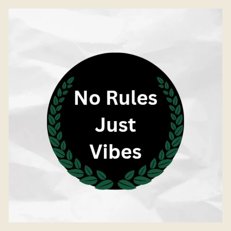 No Rules just vibes 