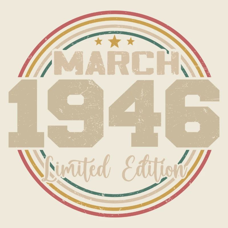 Awesome Since March 1946 Birthday 1946 Gift