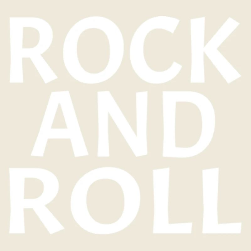 Conception typographique dynamique rock and roll