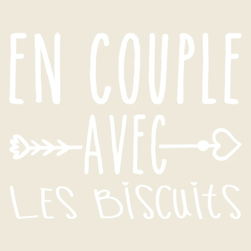 En Couple avec Biscuits, cadeau Fans de Biscuits