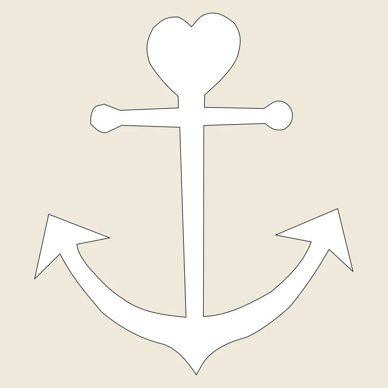 Herzanker mit Herzspitze