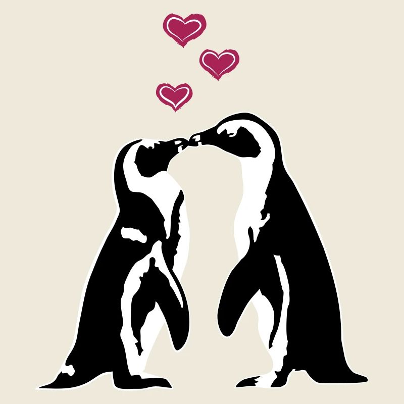 Verliebte Pinguine