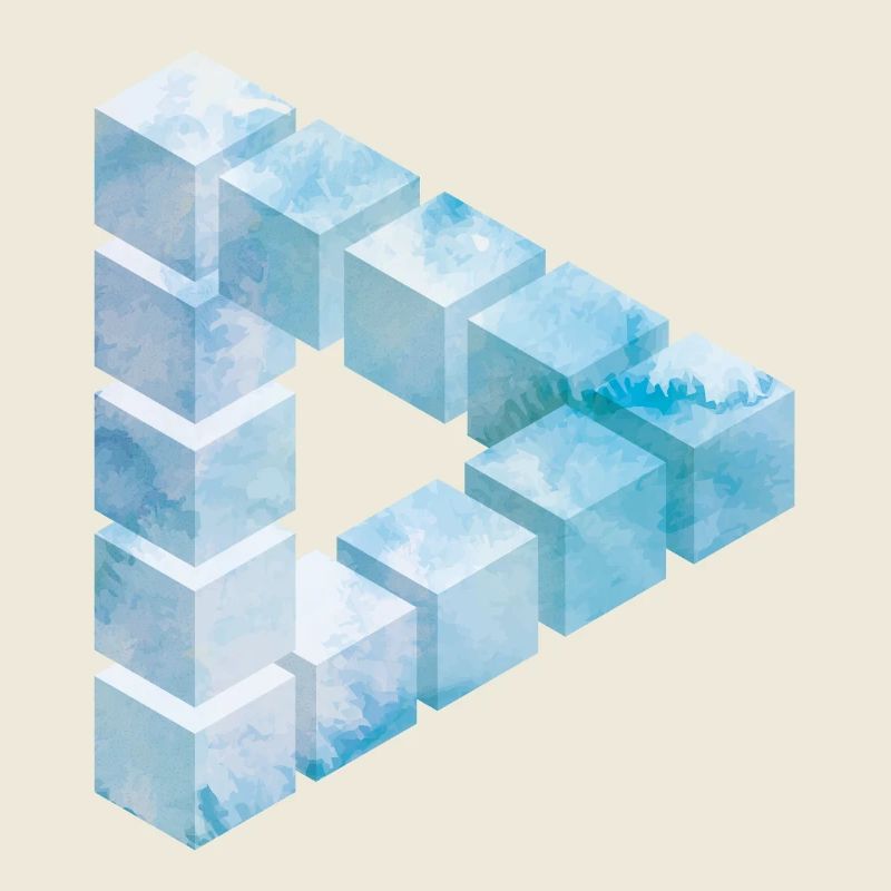 Conception de motif de bloc de glace