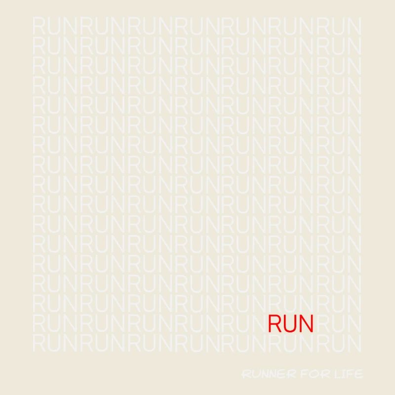 Run Run Run pattern with red accent