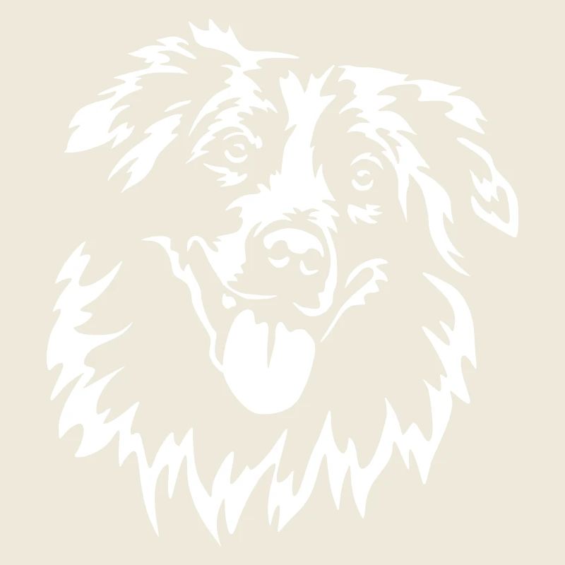 Australian Shepherd Kopf "Black Edition"