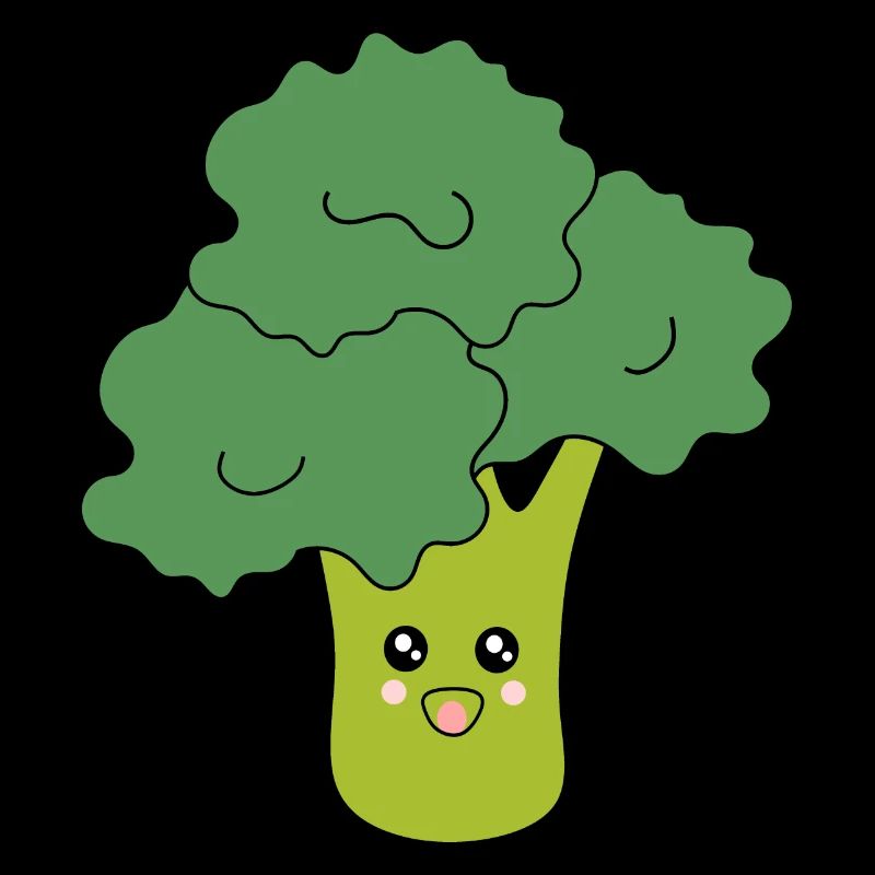 Kawaii Broccoli Vegetables vegan