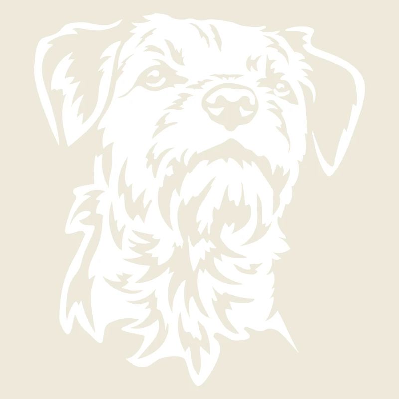 Border Terrier Kopf "Black Edition"