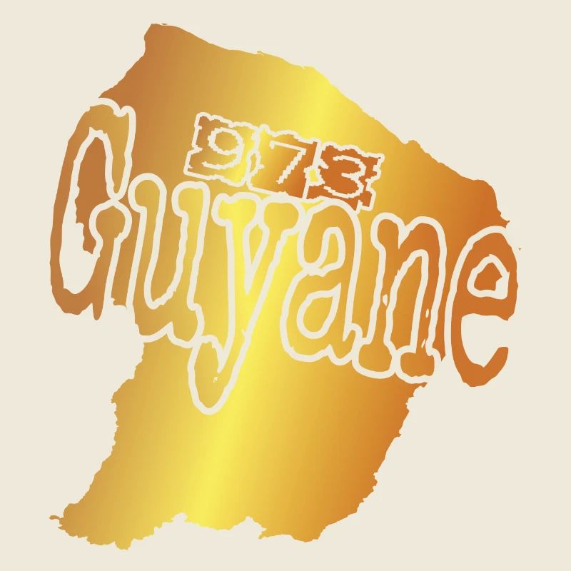 Belle idee cadeau pour Guyanais carte de la Guyane