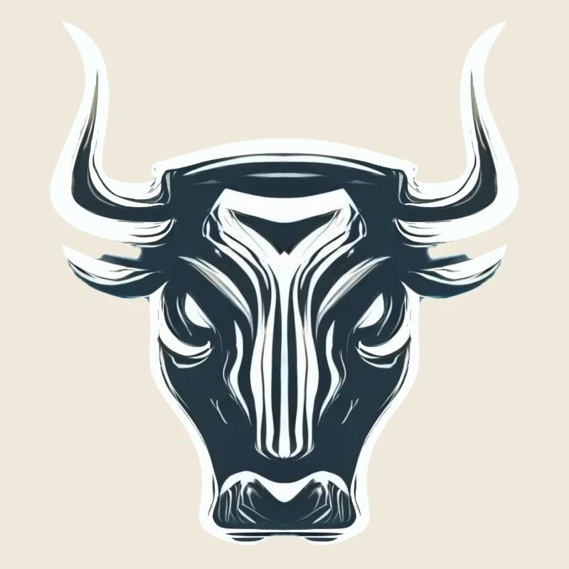 STILISIERTER, KANTIGER STIER