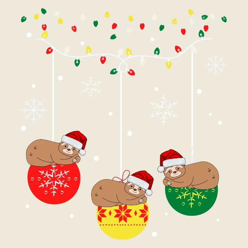 Paresseux de Noël