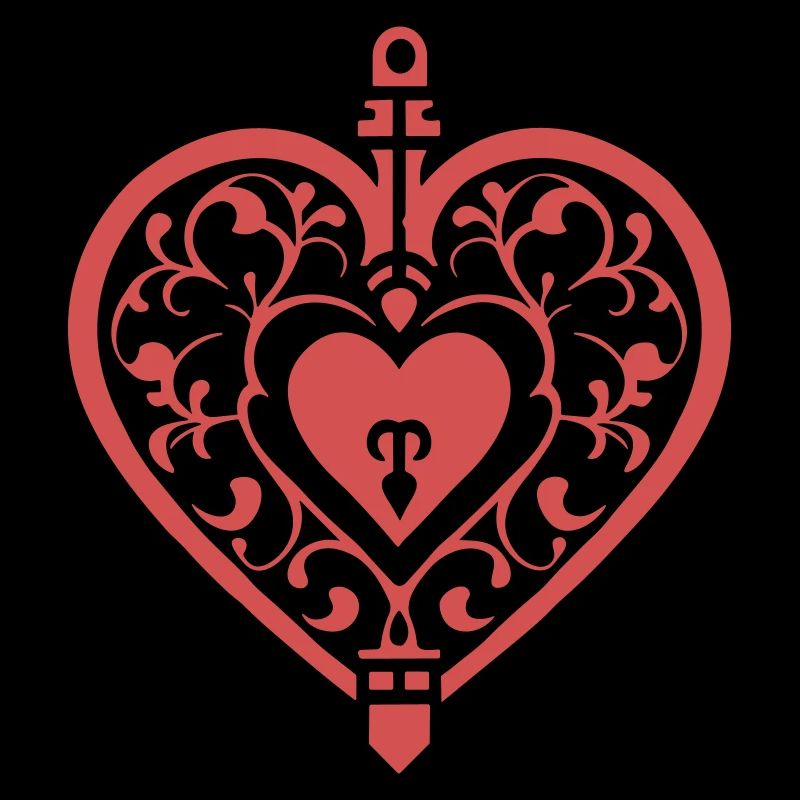Das Emblem der Liebe Herz