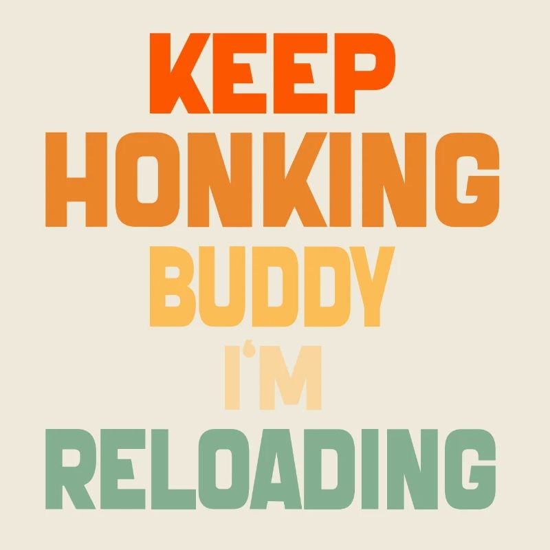 Continua a suonare il clacson amico, sto ricaricando divertente vintage