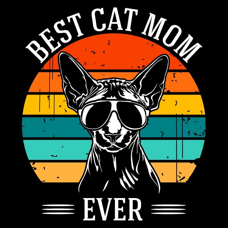 Meilleure maman chat de tous les temps Sphynx chat chats Wilsigns