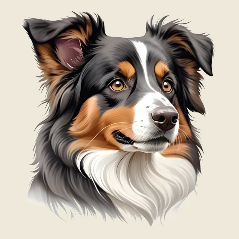 Australian Shepherd Kopf