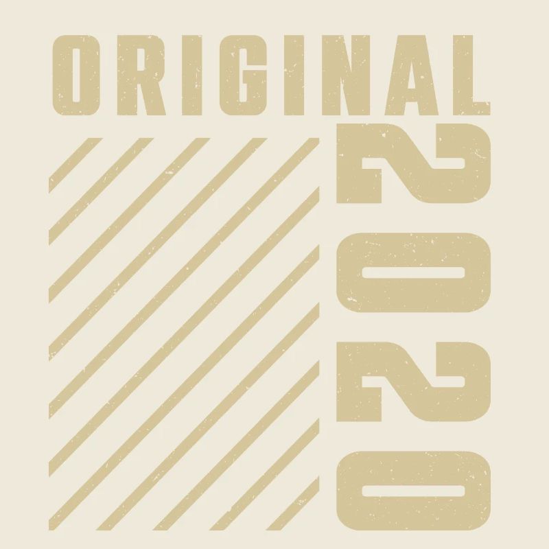 Original 2020 Authentic 2020 Vintage Bursdag