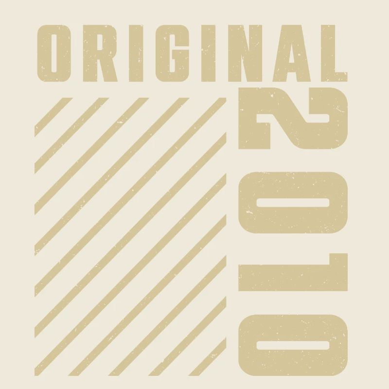 Original 2010 Authentic 2010 Vintage Bursdag