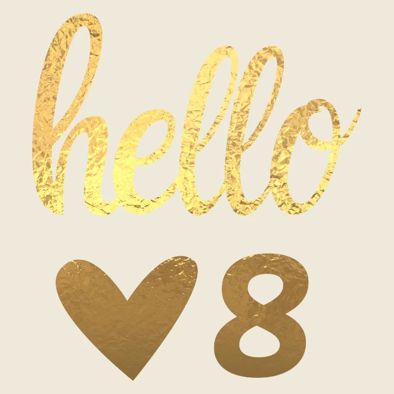 Hello 8 doré