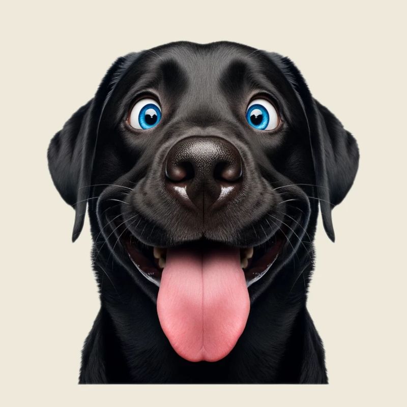Happy Black Lab