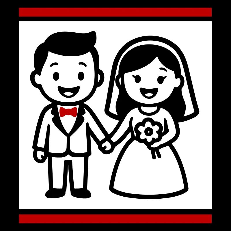 Married couple wedding