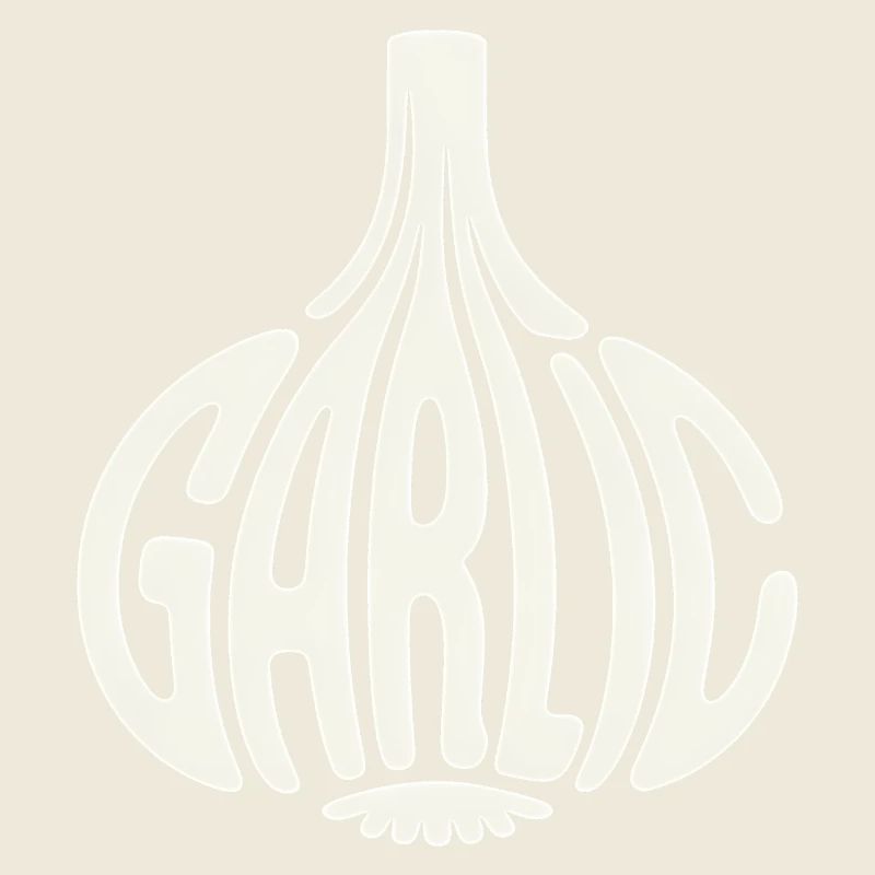 Knoblauch - Cool Vegetable Logo