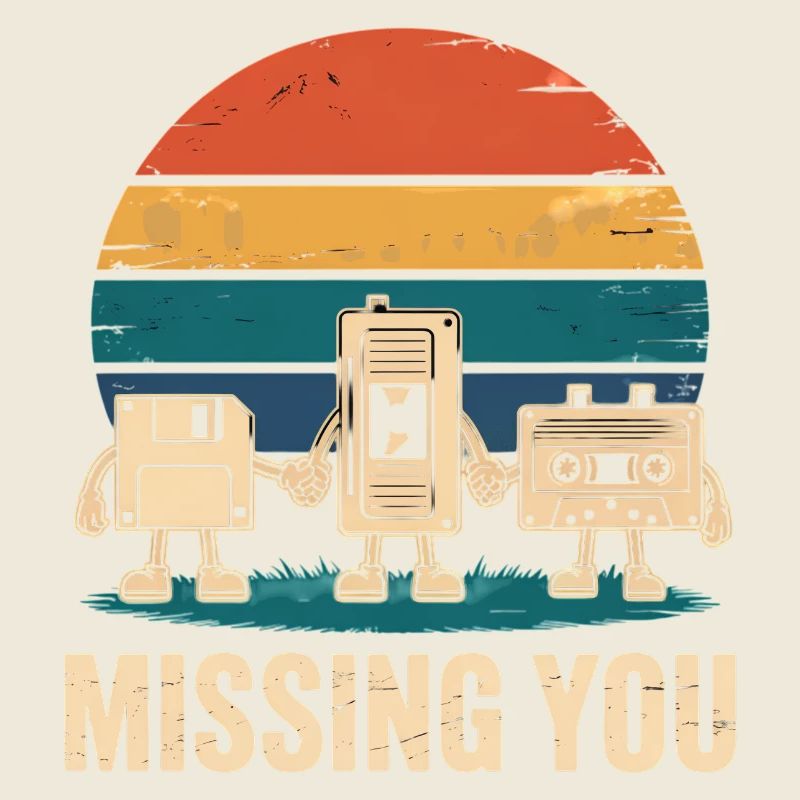 Kassette VHS Floppy Disc Diskette Retro