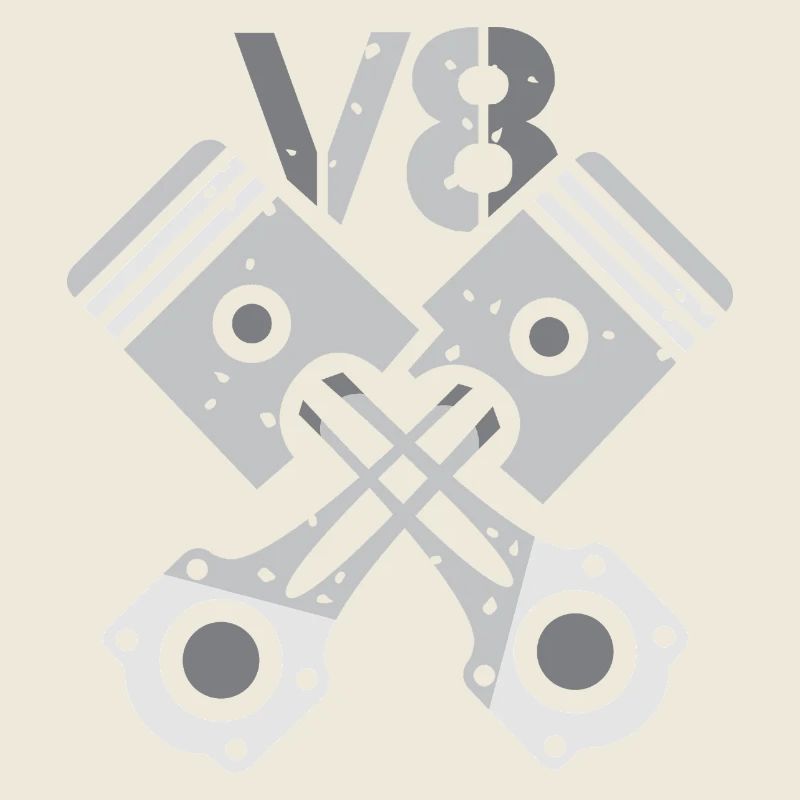 Moteur V8 à piston – Conception de puissance mécanique
