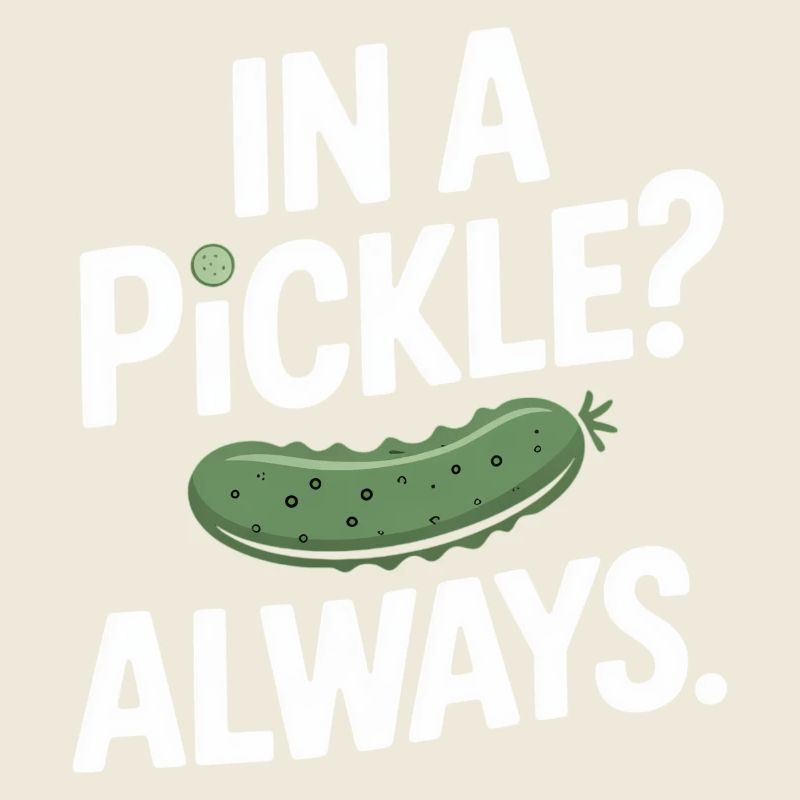In A Pickle Always Gurken Humor Spruch Englisch