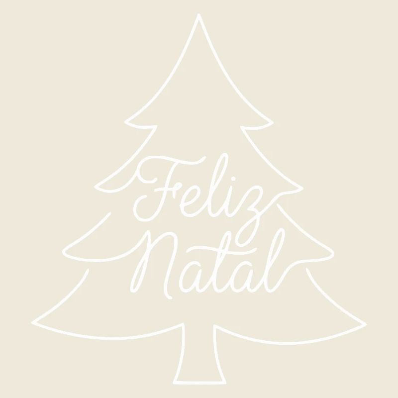Conception du sapin de Noël Feliz Natal