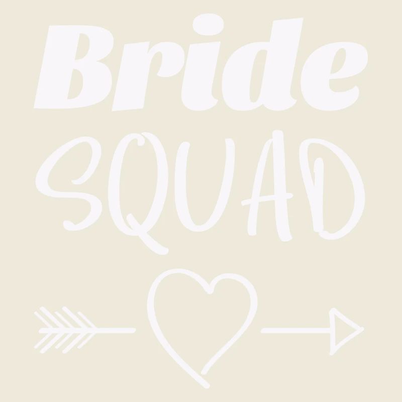 Bridal Squad Heart Arrow