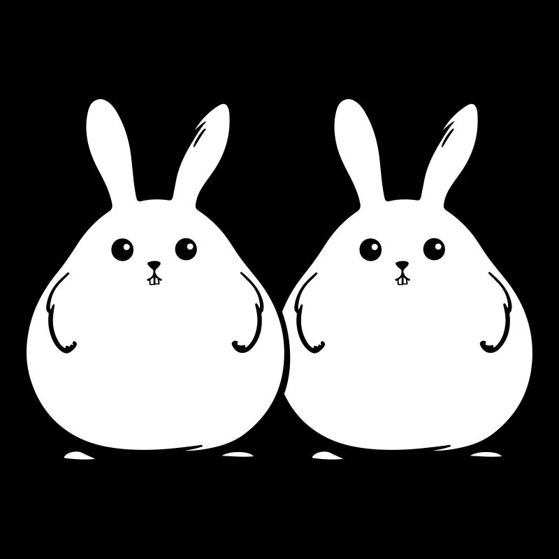 Bunny Funny Easter Couple