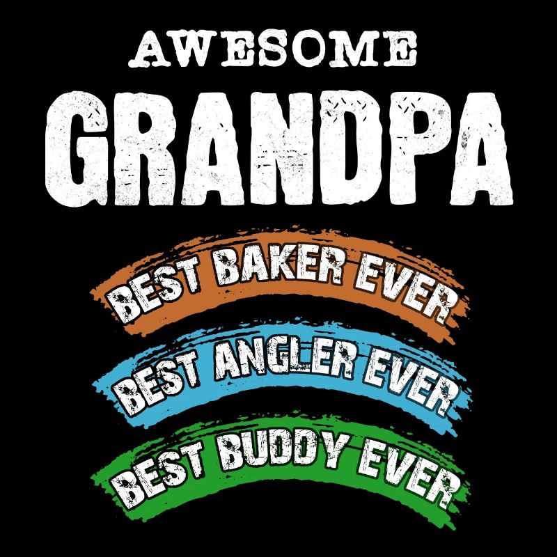 Opa bester Angler Bäcker Kumpel Buddy