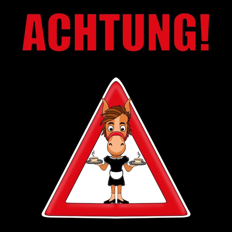 ACHTUNG! PFERDEWIRTIN! - PFERD - KELLNERIN